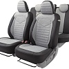 Комплект чехлов для сидений Autoprofi Linen LIN-1505 (черный/светло-серый)