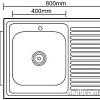 Кухонная мойка Ledeme L98060-6L