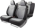 Комплект чехлов для сидений Autoprofi Linen LIN-1505 (черный/светло-серый)