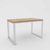 Кухонный стол Hype Mebel Чикаго раздвижной 125x75 (белый/дуб галифакс натуральный)