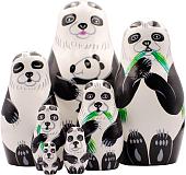 Развивающая игра Брестская Матрешка Медведь панда (набор 7 шт)