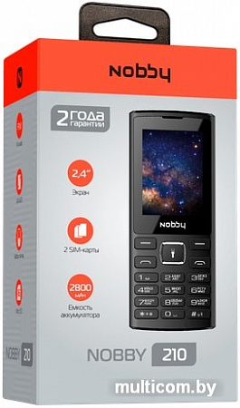 Мобильный телефон Nobby 210 (черный)