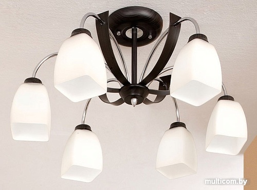 Люстра Citilux Крокус (хром/венге) [CL128161]