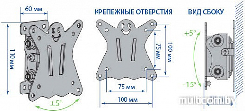 Кронштейн Kromax CASPER-101