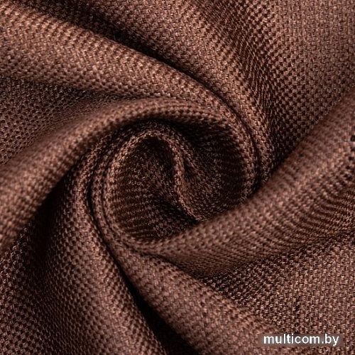 Штора Этель Классика 7062896 130x300. коричневый, 1 шт)