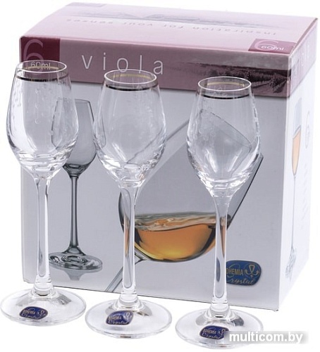 Набор рюмок Bohemia Crystal Viola 40729/Q9103/60