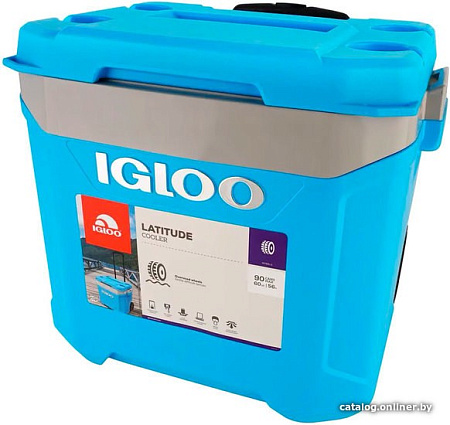 Термобокс Igloo Latitude Cooler 00034664 56л (голубой/серебристый)