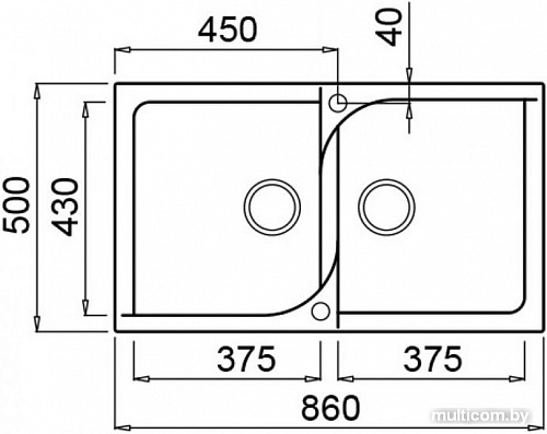 Кухонная мойка Elleci Ego 450 Ghisa M70