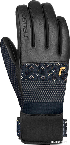 Горнолыжные перчатки Reusch Petra Vlhova R-Tex Xt 6231271-4470 (р-р 7, Dress Blue/Gold)