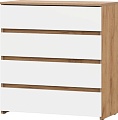 Комод Mio Tesoro Некст 1 4 ящика (дуб золотой/белый)