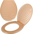 Сиденье для унитаза Мультидом СБ72-91 (ракушка, бежевый)
