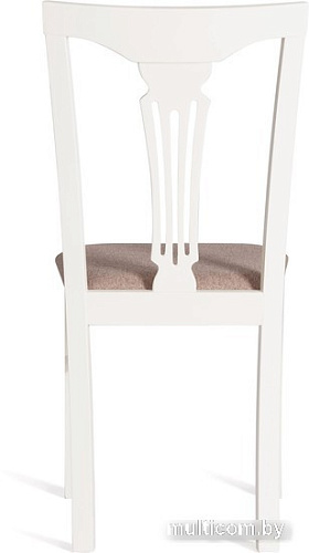 Стул TetChair Hermes 43x49x94 (дерево гевея/Ivory White/ткань серый)