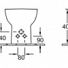 Биде Villeroy &amp; Boch Joyce 54080001