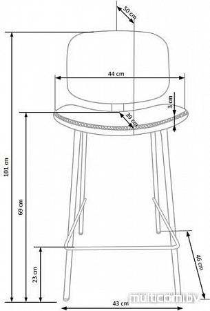 Стул Halmar H-84 (серый)