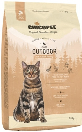 Сухой корм для кошек Chicopee CNL Outdoor для активных котов 15 кг
