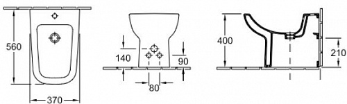 Биде Villeroy & Boch Joyce 54080001