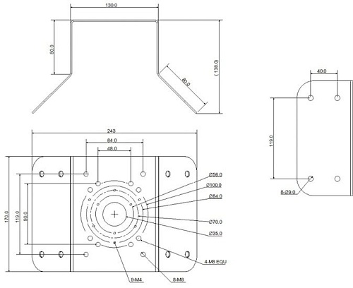 Кронштейн Dahua DH-PFA151-B