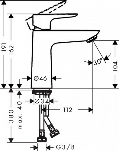 Смеситель Hansgrohe Talis E 71712000