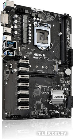 Материнская плата ASRock H110 PRO BTC+