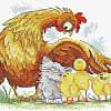 Набор для вышивания Жар-Птица Под маминым крылом