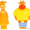 Набор игрушек для ванной Капитошка Оранжевая корова Ма и Па LX-OR-COW-05