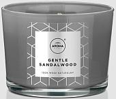 Свеча Aroma Home Scented Candle Gentle Sandalwood Ароматическая 115 г