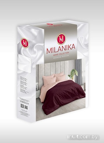 Постельное белье Миланика Сакура Евро (поплин)