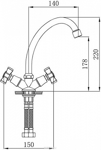 Смеситель РМС SL118-271F