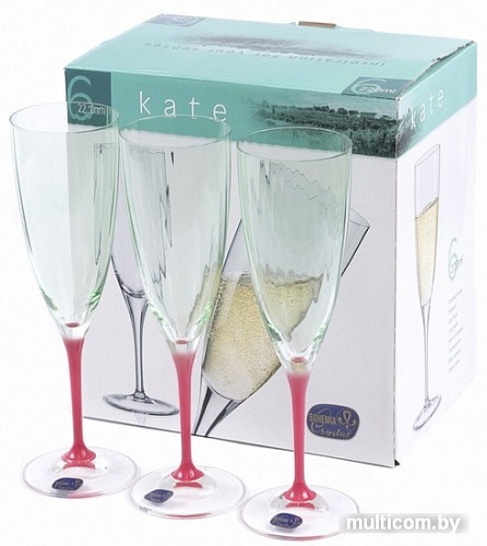 Бокал для шампанского Bohemia Crystal Kate 40796/D5094/22/220