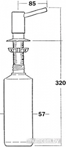 Дозатор для жидкого мыла Elleci ADI02300