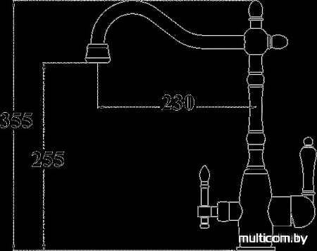 Смеситель ZorG ZR 312 YF-50 BR