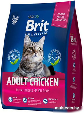 Сухой корм для кошек Brit Premium Cat Adult Chicken 400 г