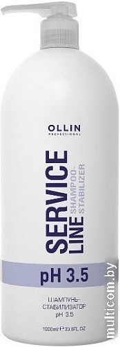 Шампунь Ollin Professional Service Line рН3.5 Shampoo стабилизатор 1 л