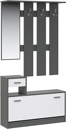 Стенка Империал Интер (антрацит/белый)