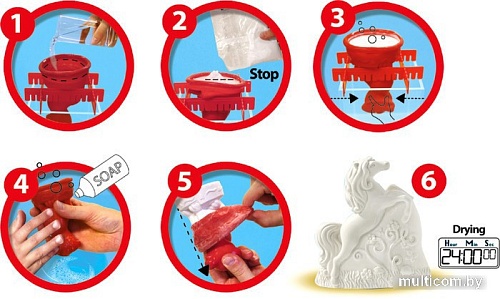 Набор для создания поделок/игрушек SES Creative Из гипса Лошадки 01356