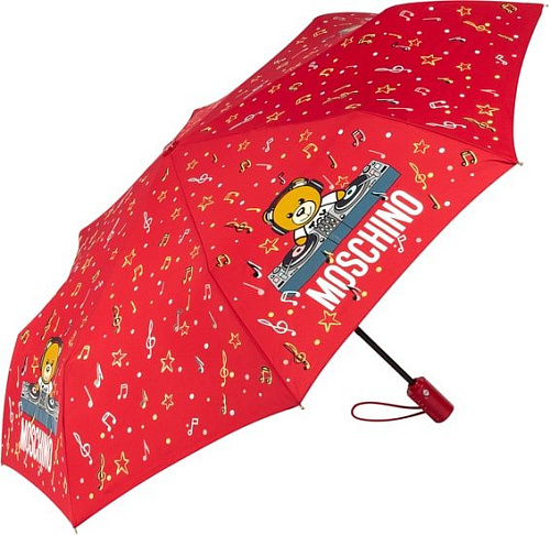 Зонт Moschino 8069-OCС DJ bear Red