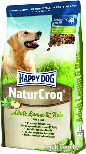 Корм для собак Happy Dog NaturCroq Lamm & Reis 15 кг