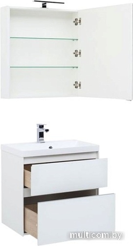 Мебель для ванных комнат Aquanet Комплект Гласс 70 00240464 (белый)