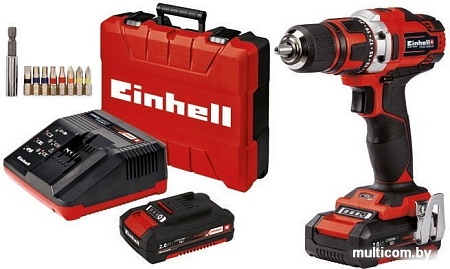 Дрель-шуруповерт Einhell TE-CD 18/40 Li 4513910 (с 2-мя АКБ, кейс)