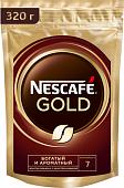 Кофе Nescafe Gold растворимый 320 г (пакет)