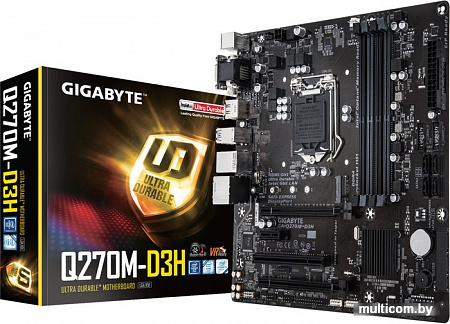 Материнская плата Gigabyte GA-Q270M-D3H (rev. 1.0)