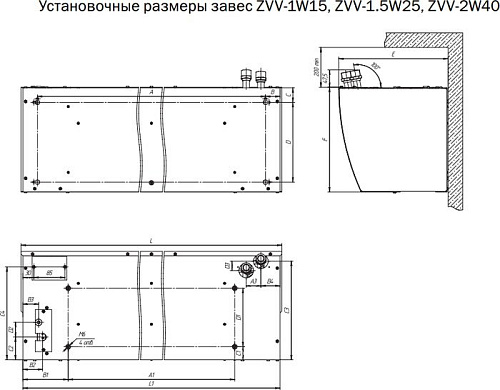 Тепловая завеса ZILON ZVV-1.5W25