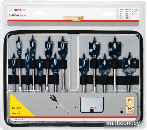 Набор оснастки Bosch 2608587010 (13 предметов)