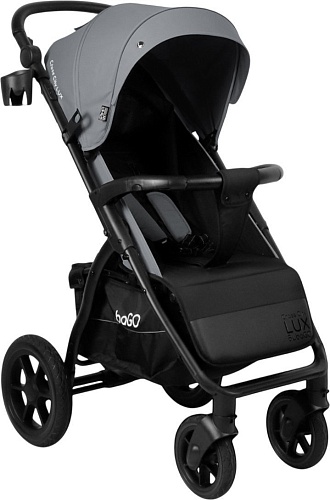 Коляска прогулочная «книга» Bubago Model Cross City Lux BG 168-3 (темно-серый)