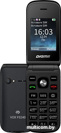Мобильный телефон Digma Vox FS240 (серый)