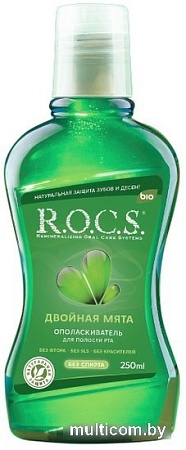 Ополаскиватель для полости рта R.O.C.S Двойная мята 250 мл