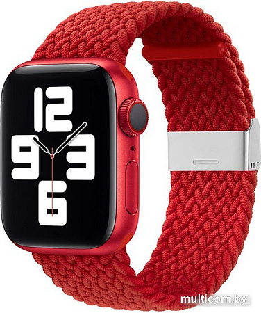 Ремешок Hurtel Strap Fabric для Apple Watch Ultra/8/7/6/SE/5/4/3/2, 49мм/45мм/44мм/42мм (красный)