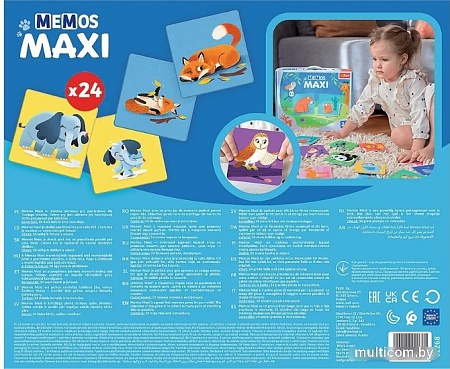 Развивающая игра Trefl Мой первый мем. Животные и дети 02268 (24 эл)