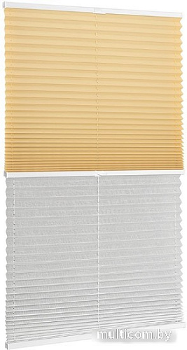 Плиссе Delfa Basic Uni СПШ-3105/3504 Basic Transparent (48x160, бежевый/белый)