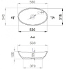 Умывальник Salini Callista 1101203SM